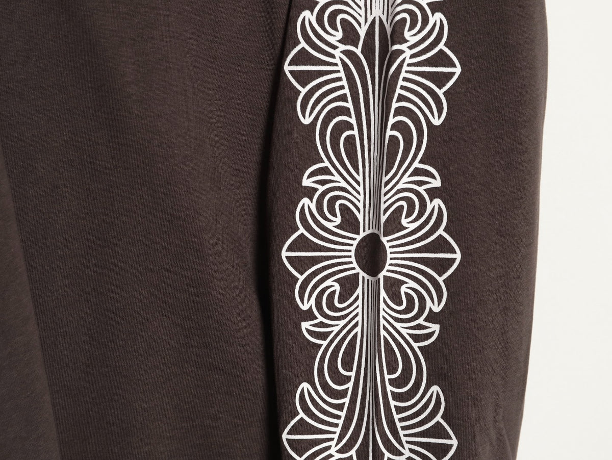 Horseshoe Floral Long Sleeve T-Shirt Charcoal