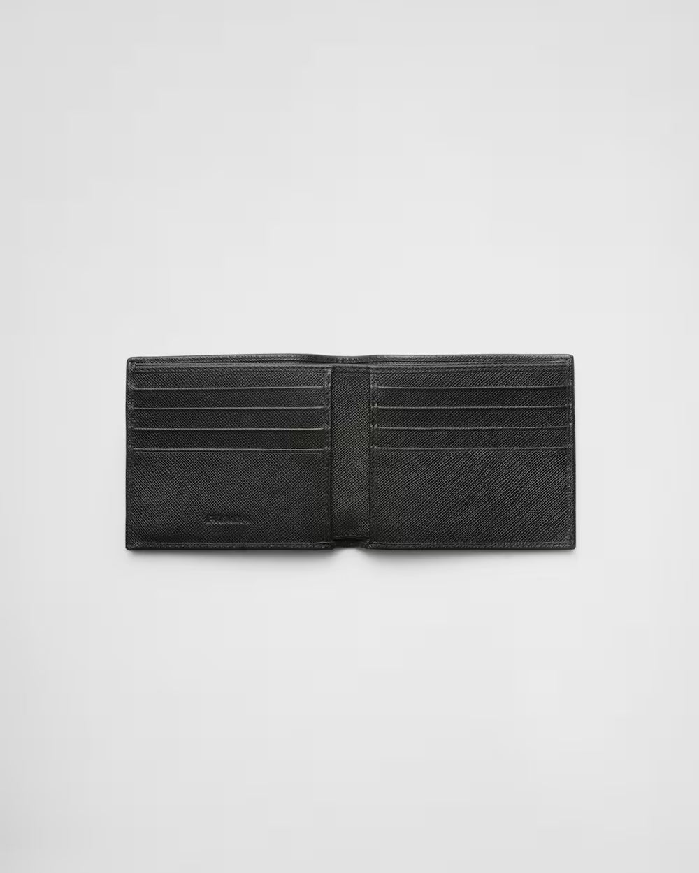 Saffiano Leather Wallet Bifold Black