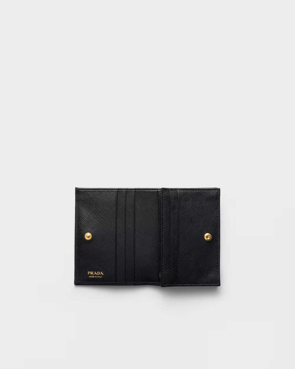 Saffiano Small Leather Wallet Black