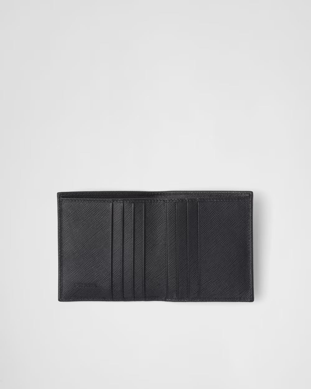 Large Saffiano Leather Wallet Black