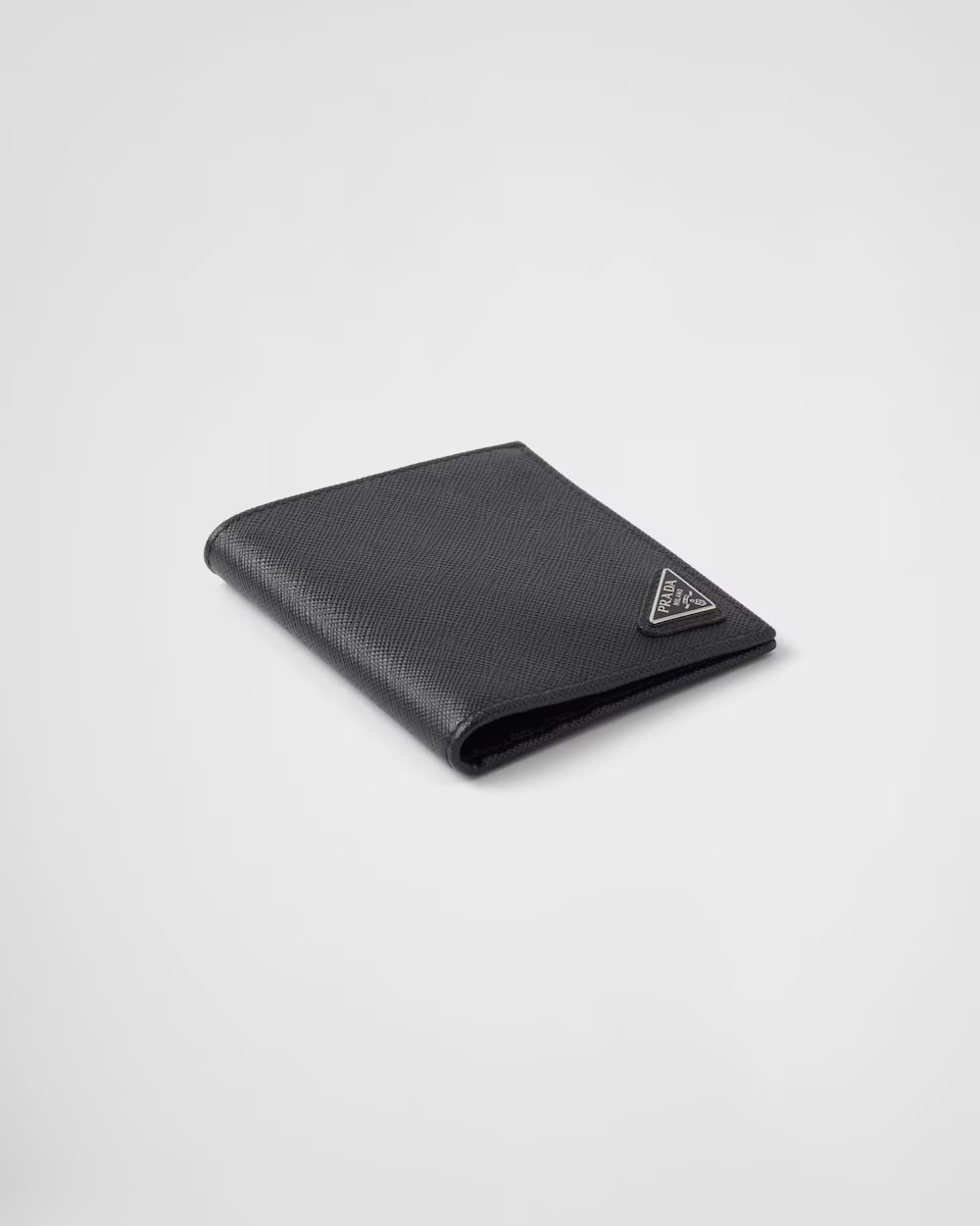 Large Saffiano Leather Wallet Black