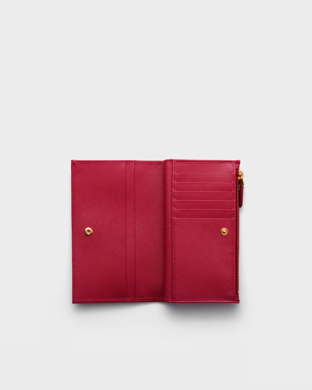 Saffiano Large Leather Wallet Fiery Red