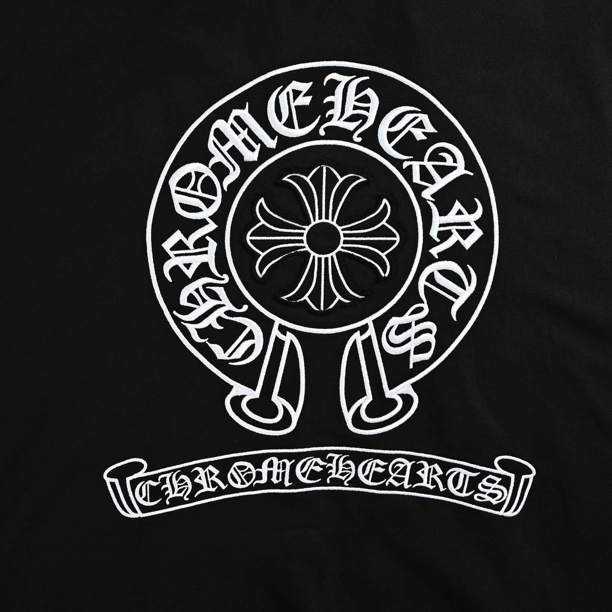 Horseshoe Logo Hoodie Black