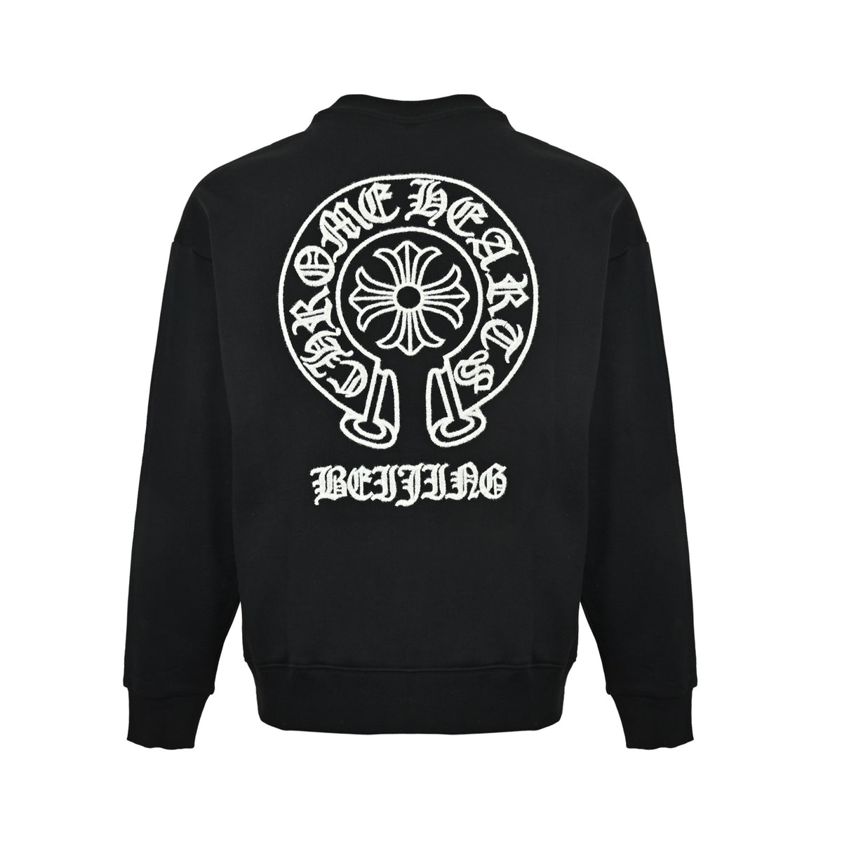 Horseshoe Logo Crewneck Sweatshirt Black