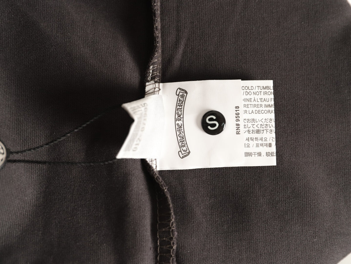 Horseshoe Raglan Long Sleeve T-Shirt Charcoal & Black