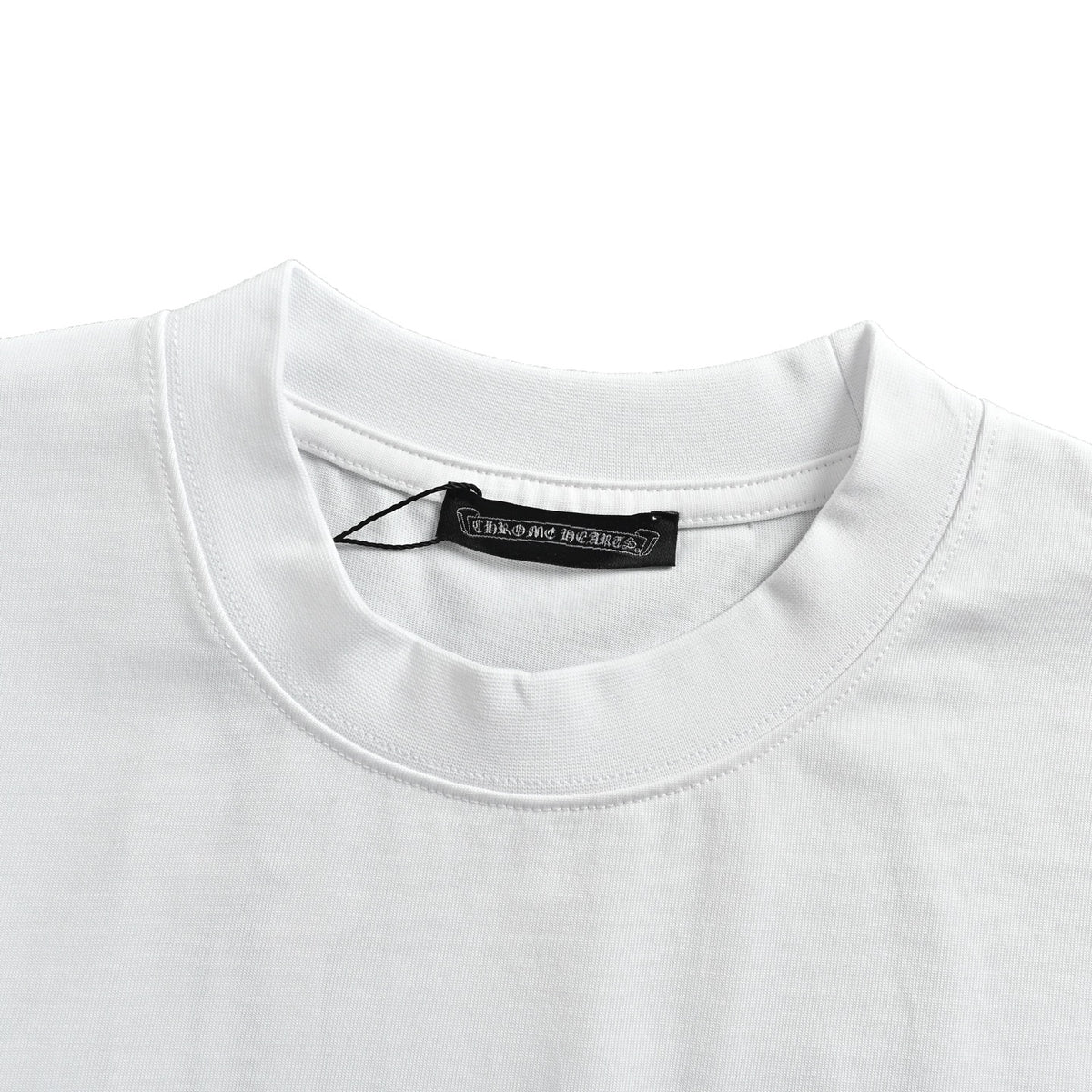 Horseshoe Scroll Logo Long Sleeve T-Shirt White