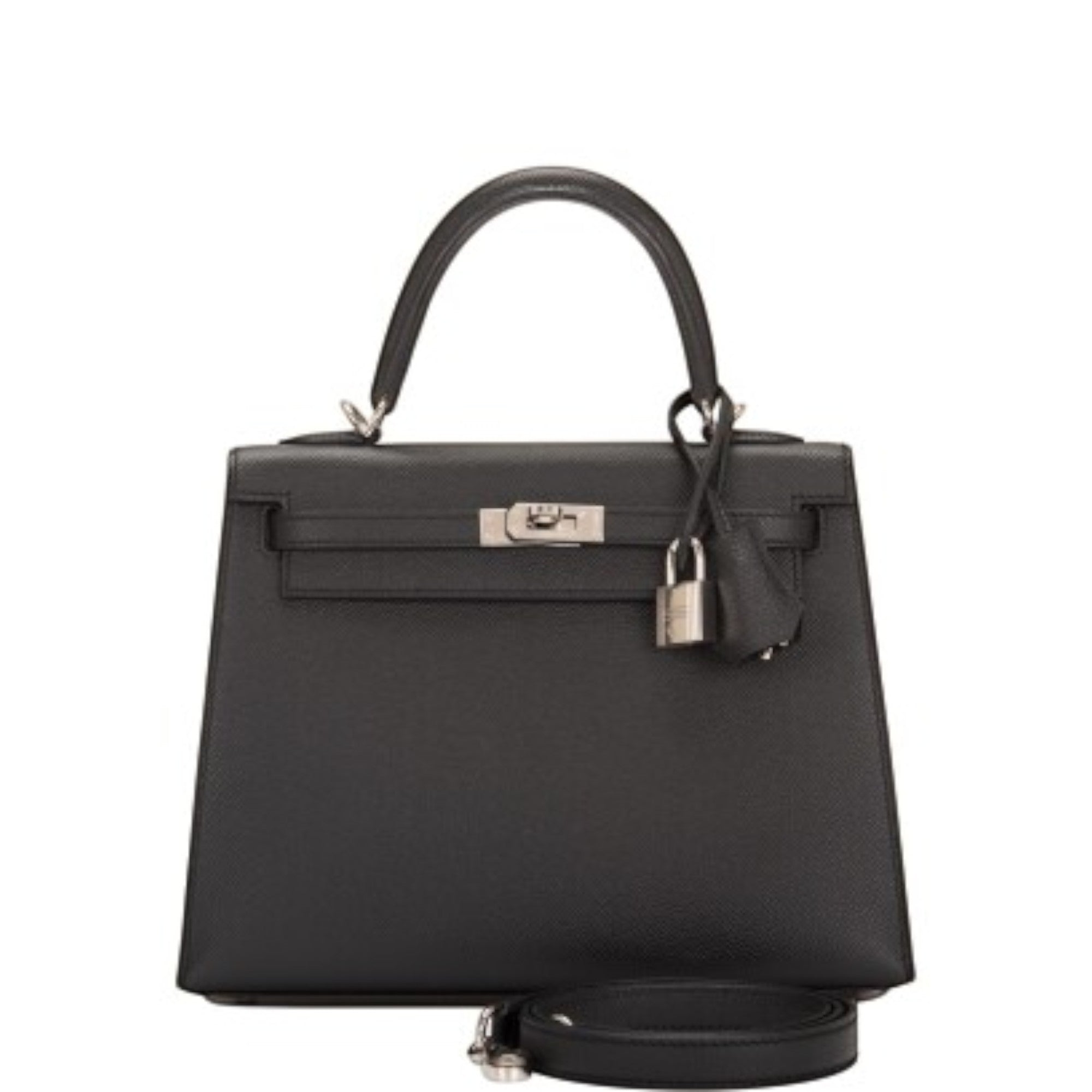 Black Epsom Leather Palladium Hardware