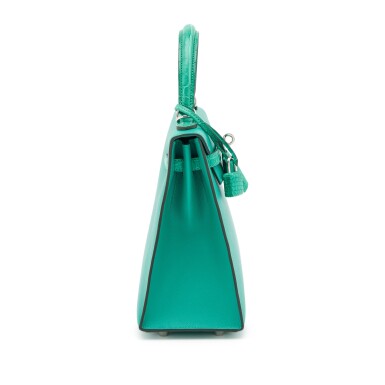 Vert Jade Matte Alligator Madame Touch Palladium Hardware