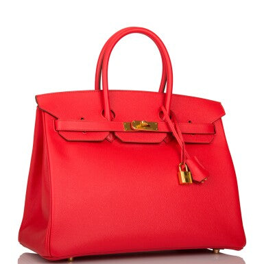 Rouge Tomate Epsom Leather Gold Hardware
