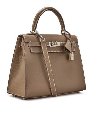 Taupe Epsom Leather Palladium Hardware