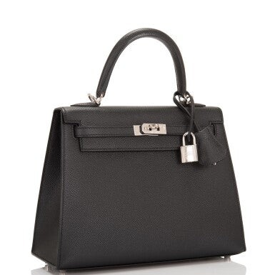 Black Epsom Leather Palladium Hardware