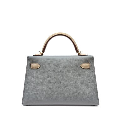 Bleu Pâle Nata Epsom Leather Permabrass Hardware