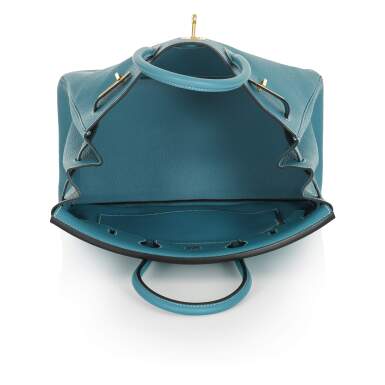 Blue Jean Togo Leather Gold Hardware