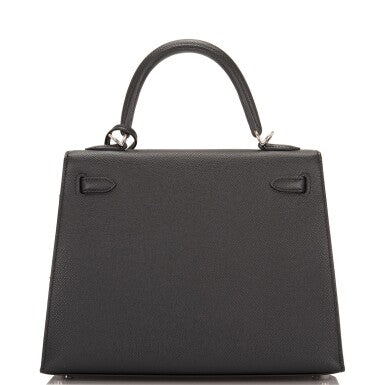 Black Epsom Leather Palladium Hardware