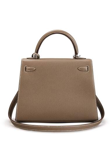 Taupe Epsom Leather Palladium Hardware