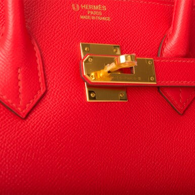 Rouge Tomate Epsom Leather Gold Hardware