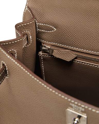 Taupe Epsom Leather Palladium Hardware