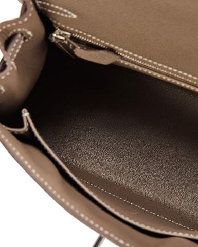 Taupe Epsom Leather Palladium Hardware