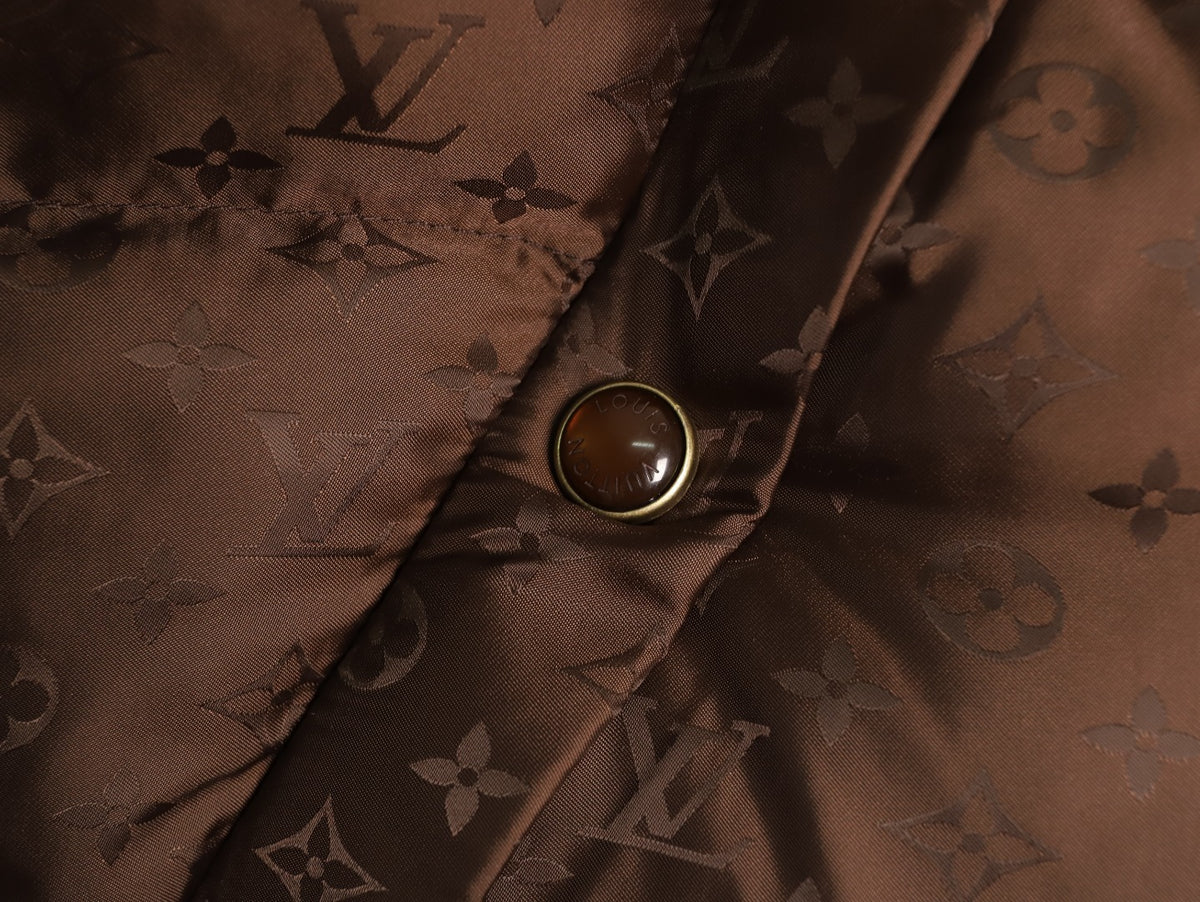 Monogram Down Blouson Dark Brown