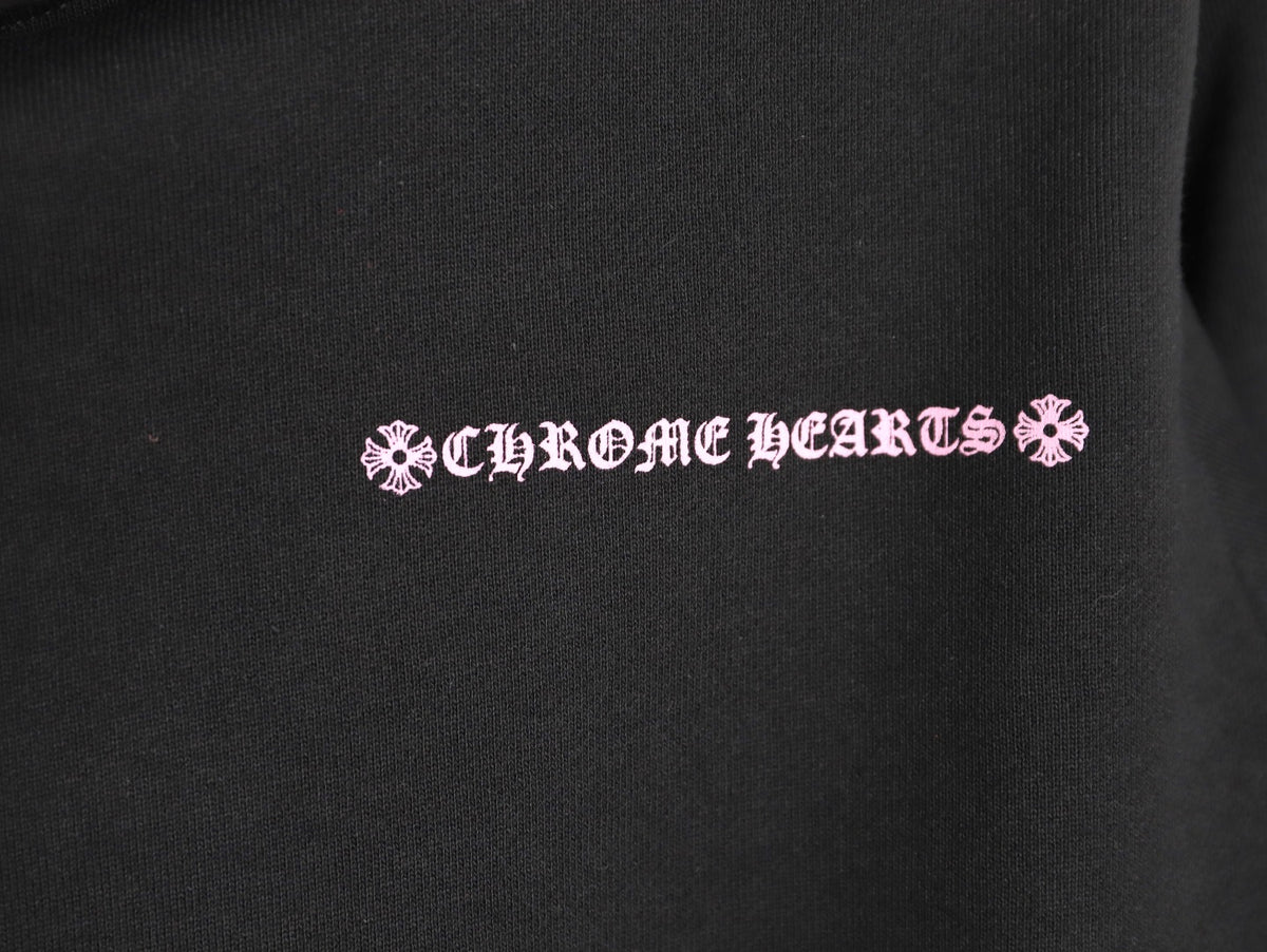 x Matty Boy Pink Floral Hoodie Black