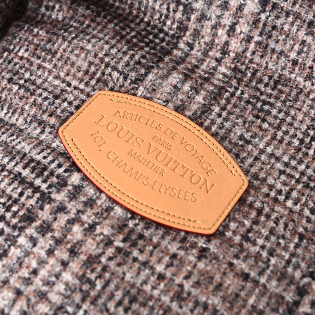 Tweed Down Blouson Glen Plaid