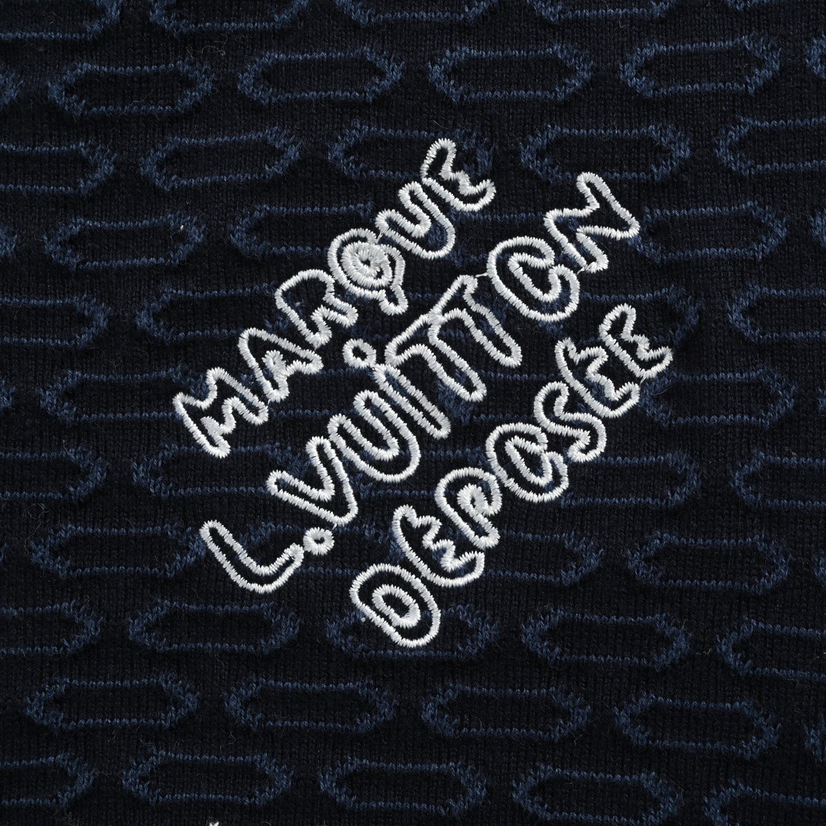 Damier Quilted Cotton Bomber Navy