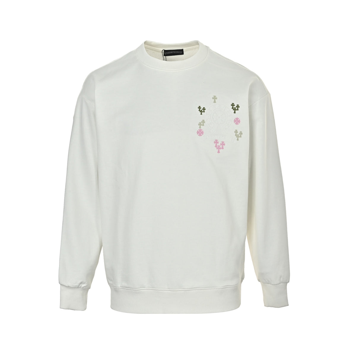 Multicolor Cross Crewneck Sweatshirt Off-White