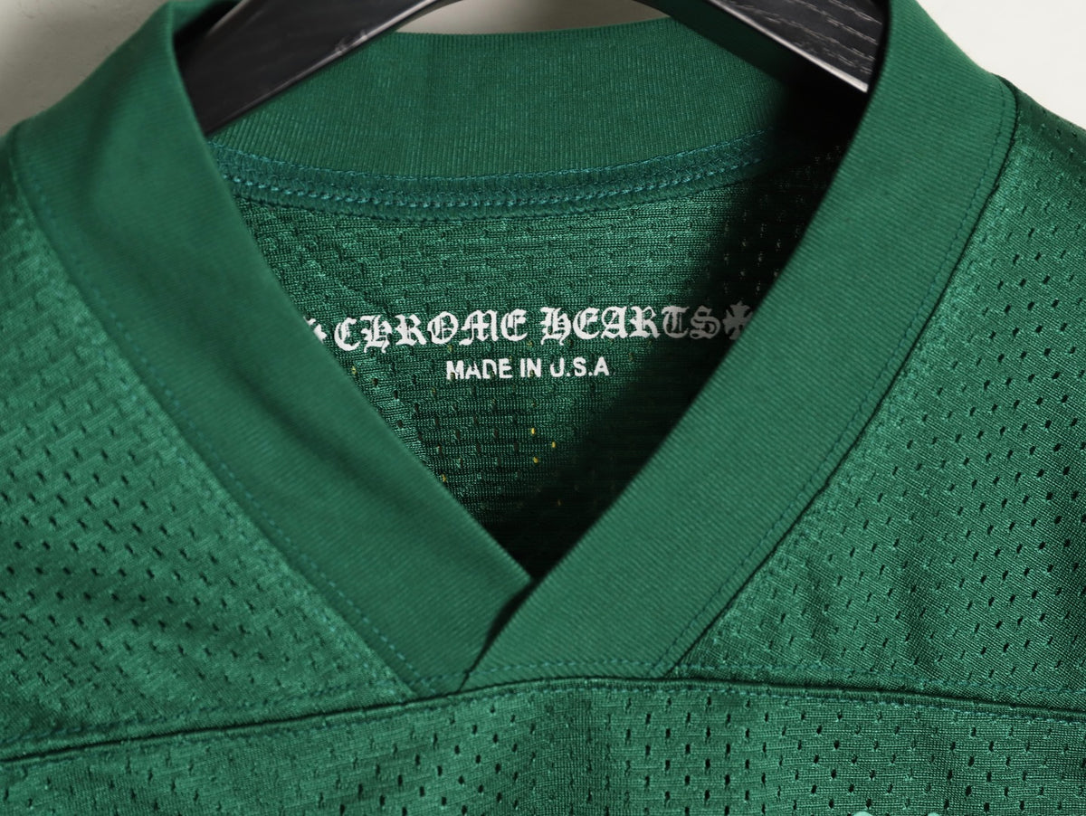 Sports Mesh Warm Up Jersey Green & Yellow