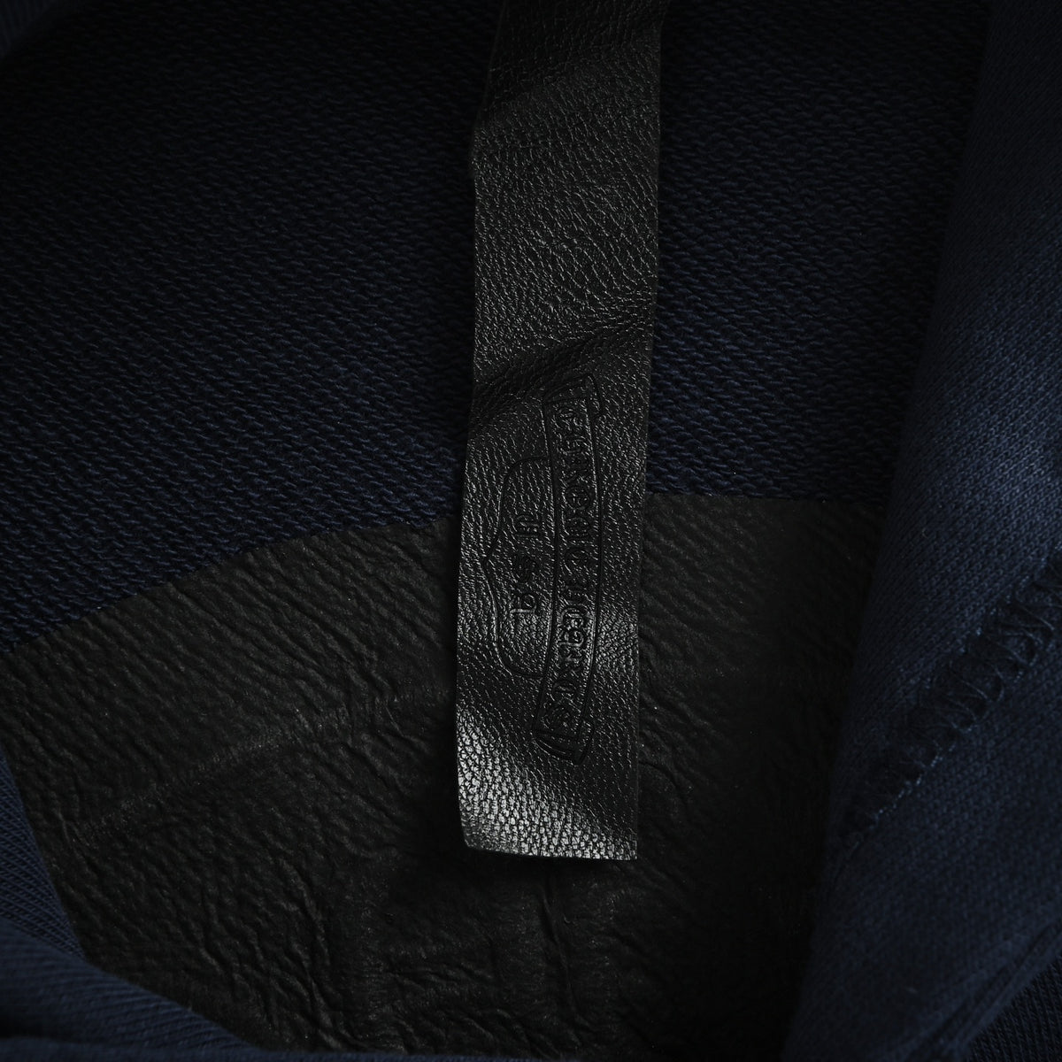 Circular Logo Pullover Hoodie Dark Navy Blue