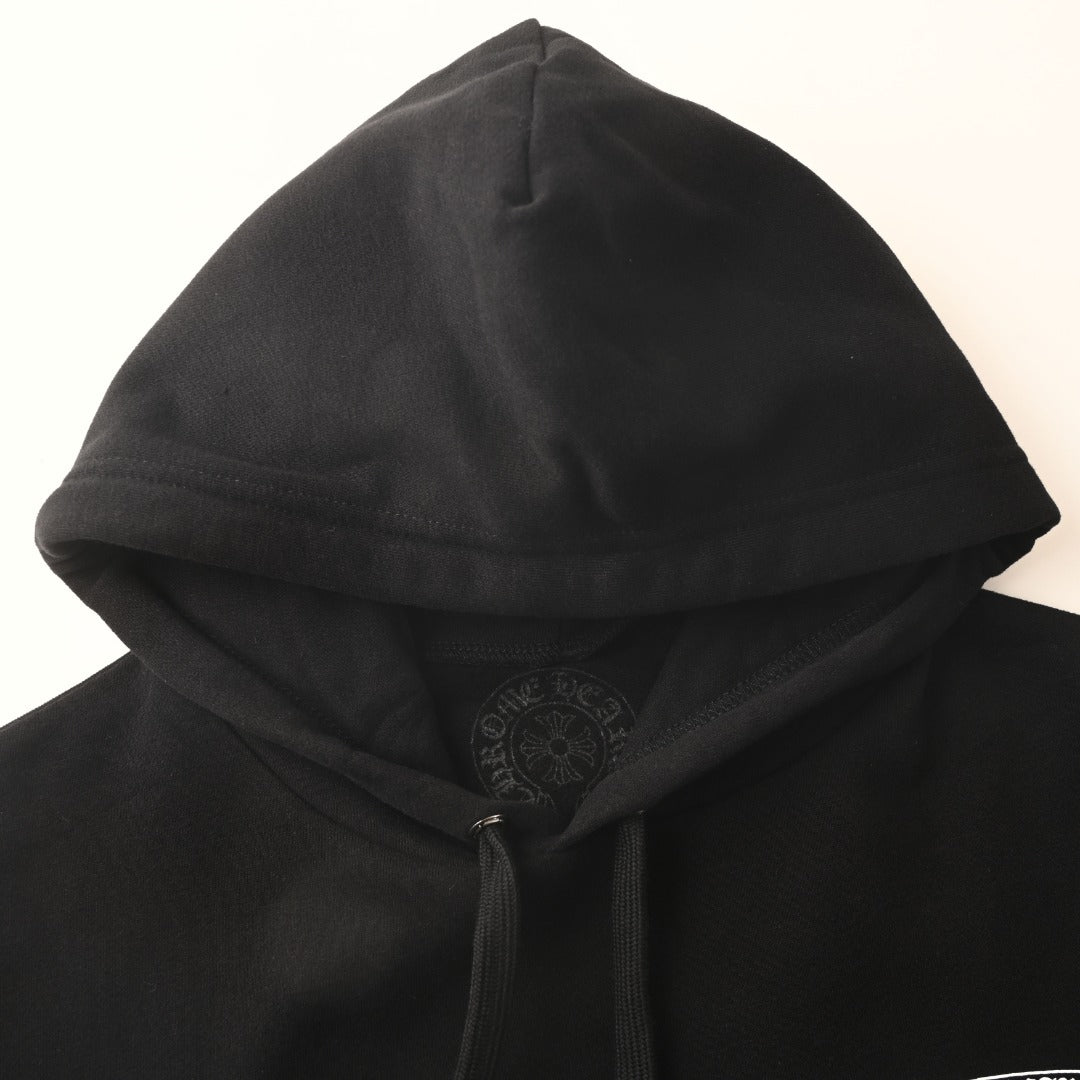 Printed Hoodie Black