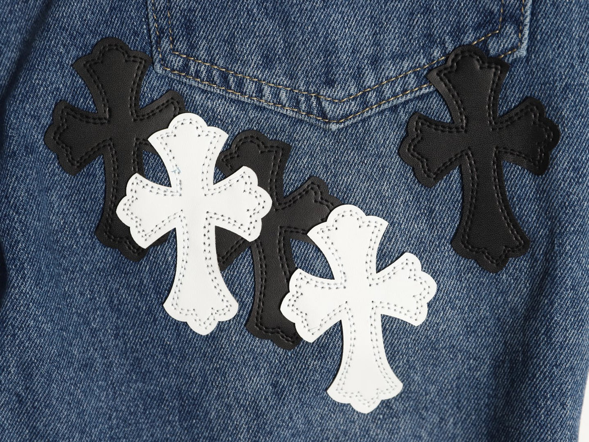 Turbo Diesel Cross Patch Jeans Blue Wash