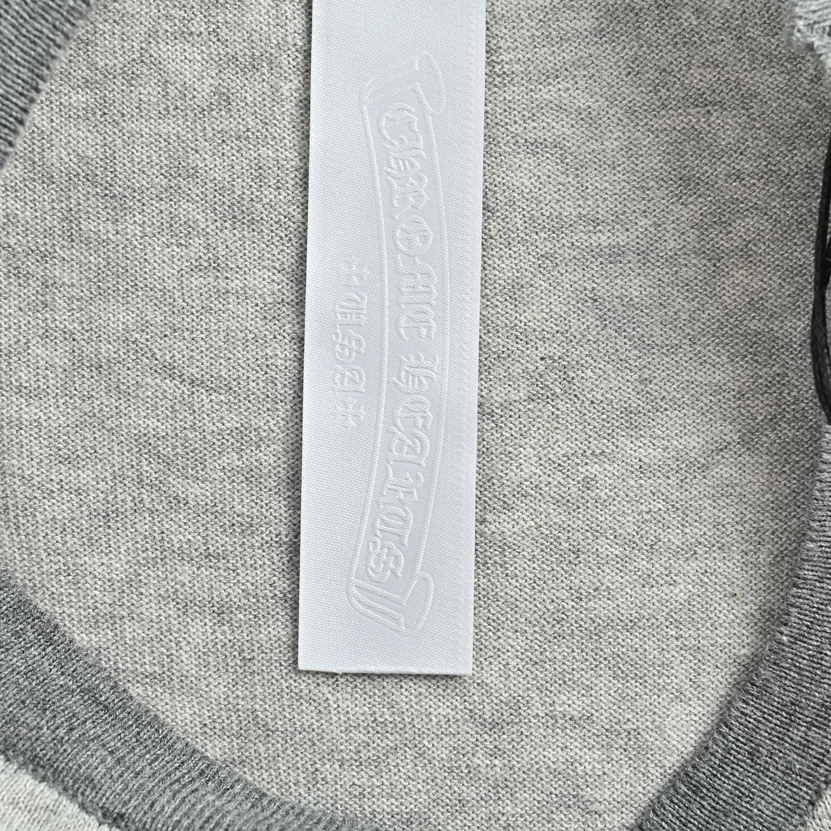 3 Cross Patch Raglan Long Sleeve T-Shirt Grey