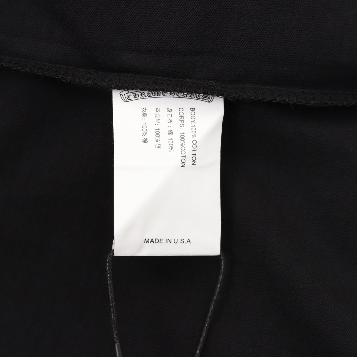 Neon Horseshoe Long Sleeve Pocket T-Shirt Black