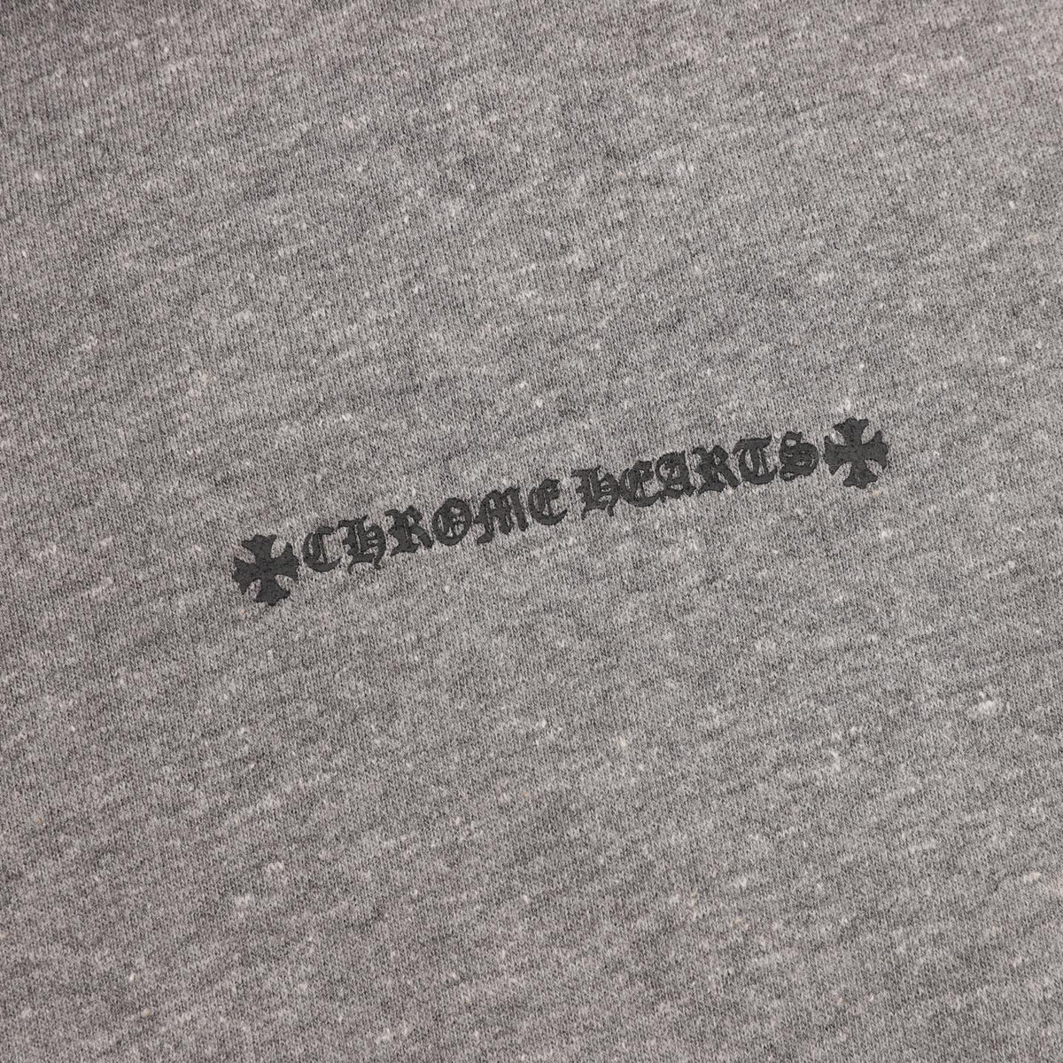 Gothic Logo Zip-Up Hoodie Grey