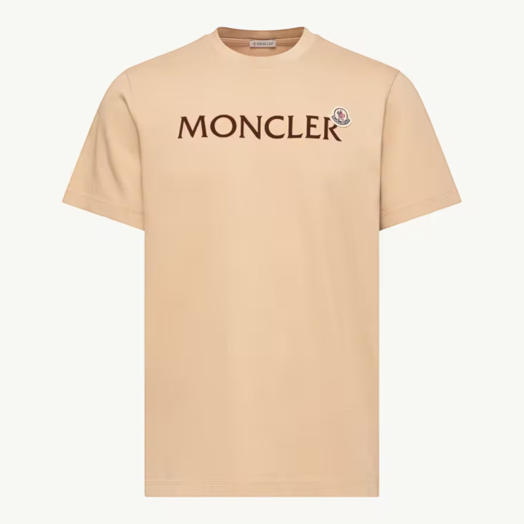 Flocked Logo Cotton T-Shirt
