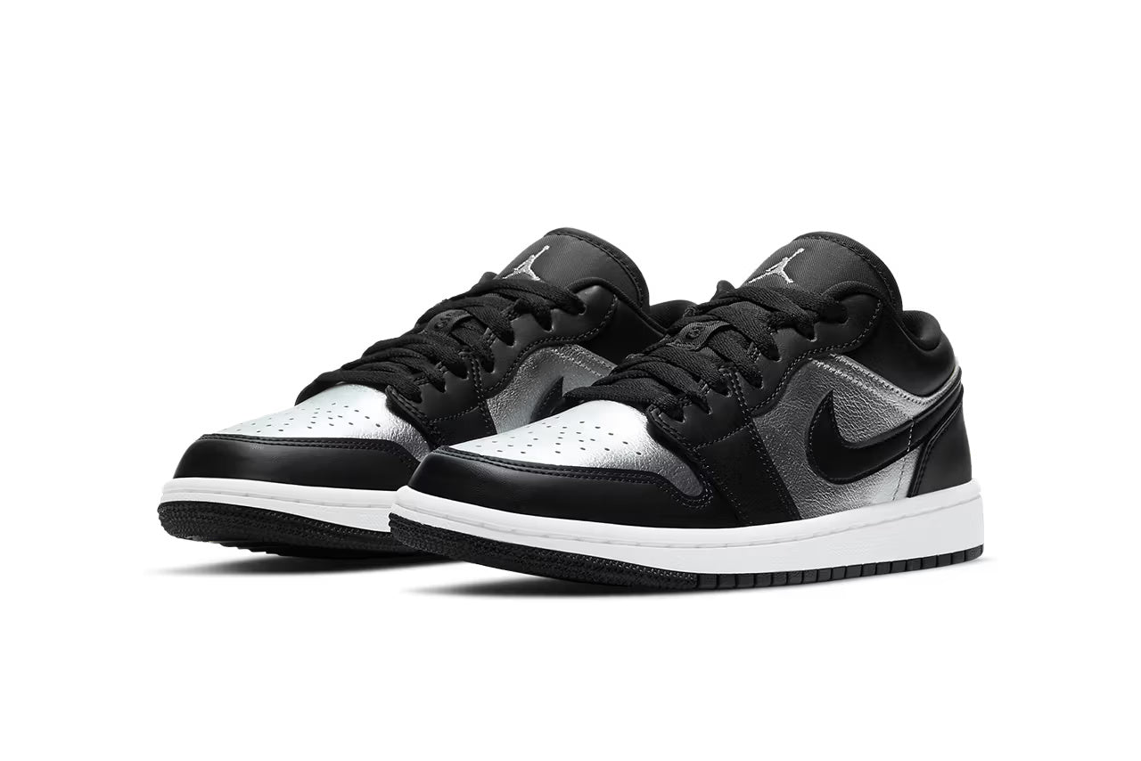Air Jordan 1 Low SE Black Metallic Silver