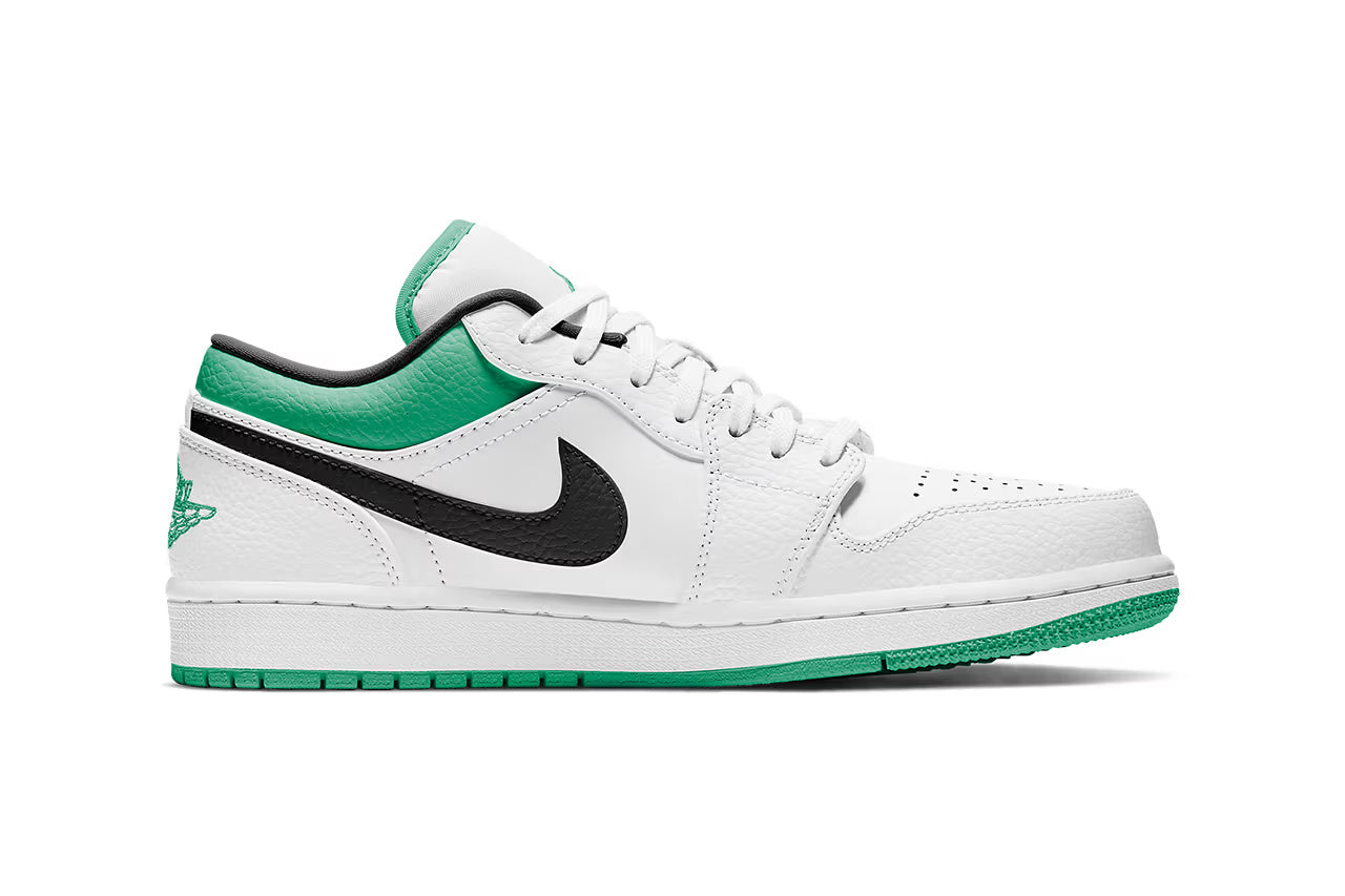 Air Jordan 1 Low White Lucky Green