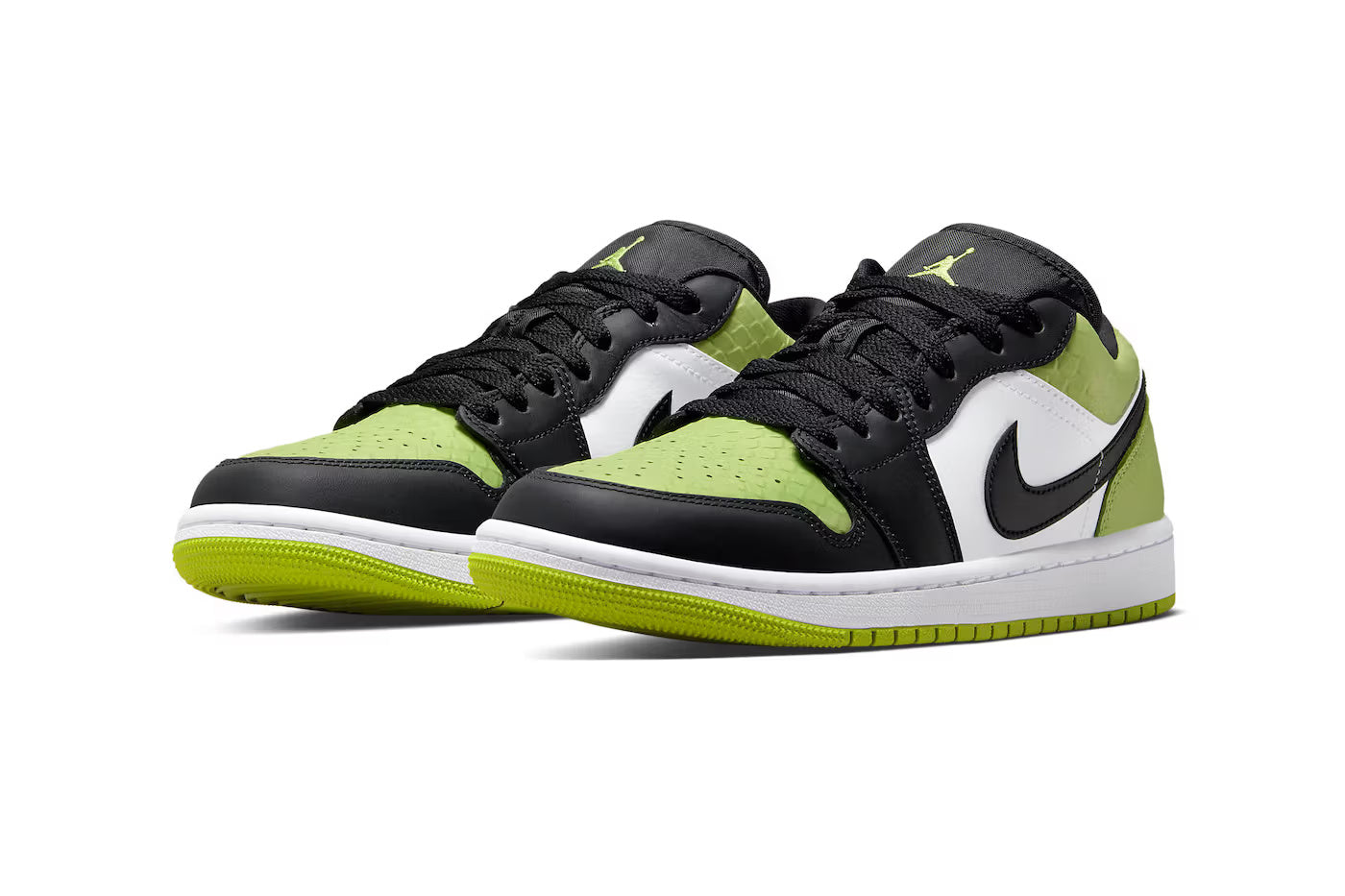 Air Jordan 1 Low SE Vivid Green Snakeskin