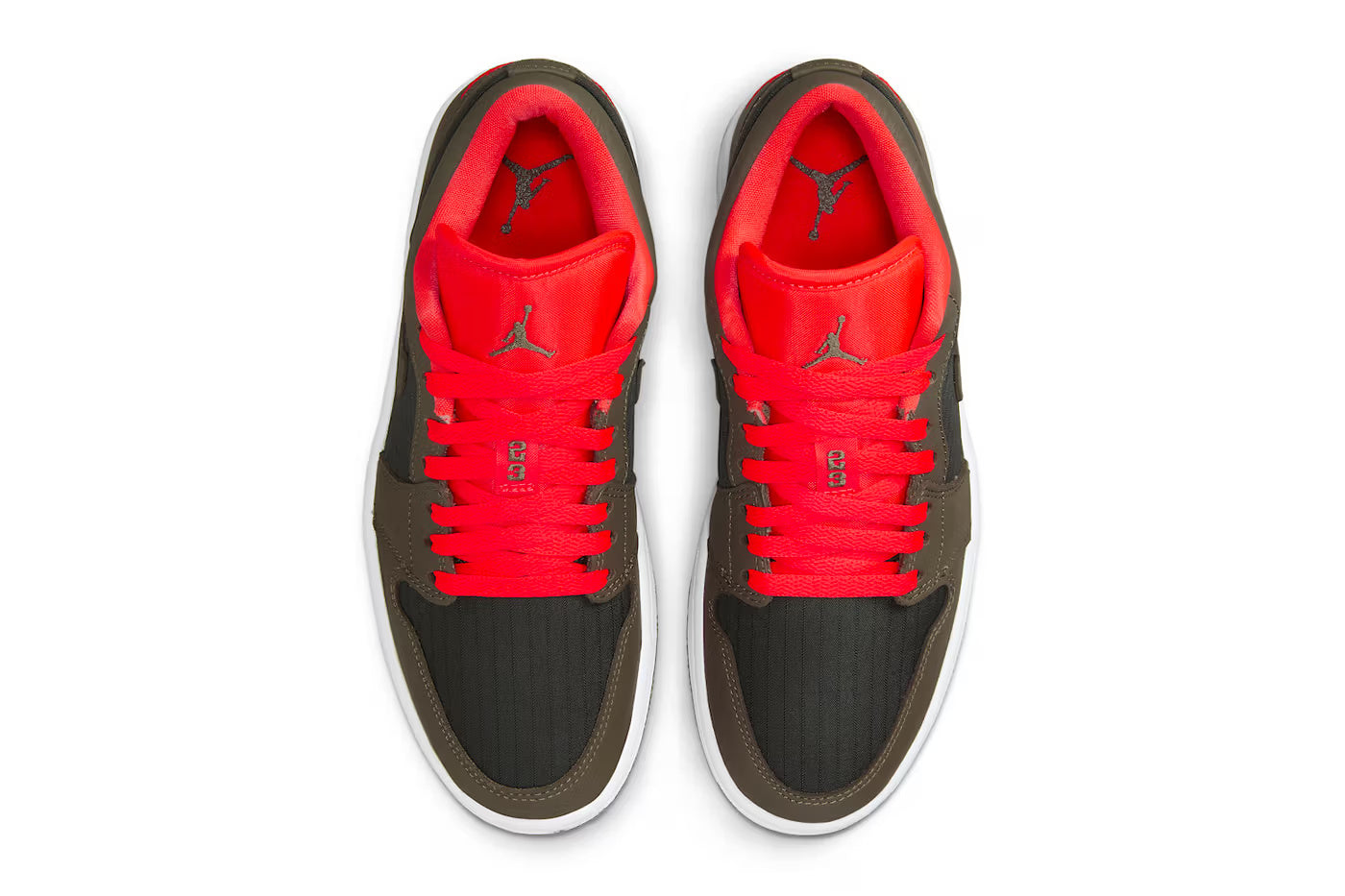 Air Jordan 1 Low SE Black Olive Bright Crimson
