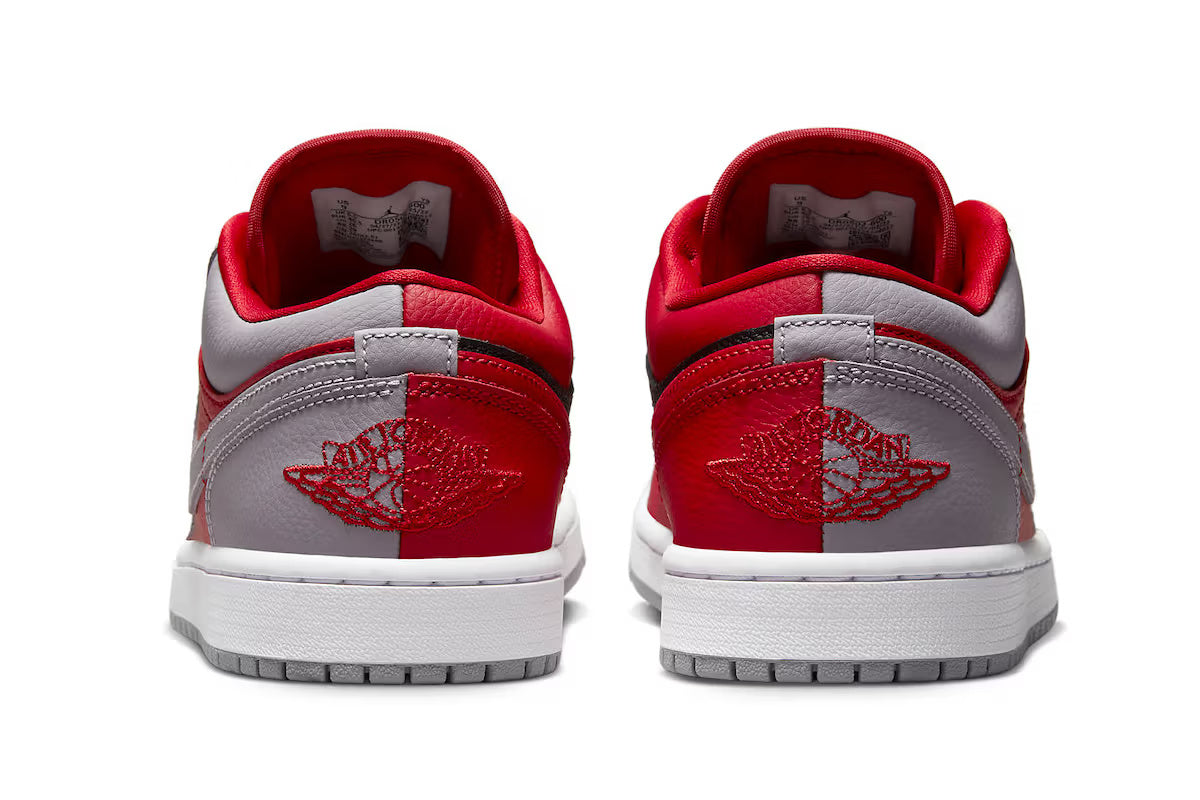 Air Jordan 1 Low SE Split Gym Red Cement Grey