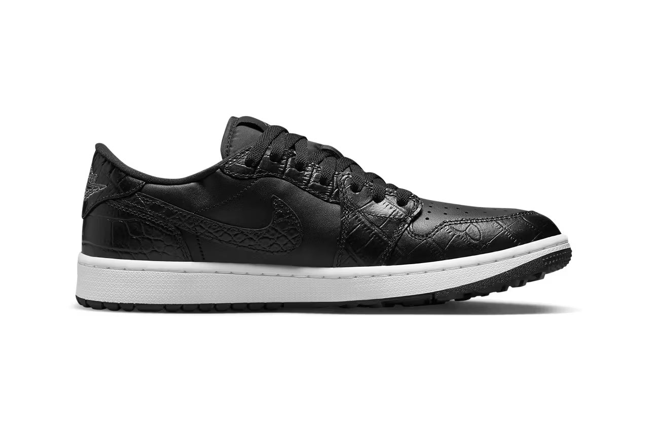 Air Jordan 1 Low Golf “Crocodile Skin” Black