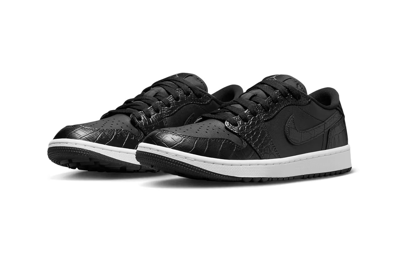 Air Jordan 1 Low Golf “Crocodile Skin” Black