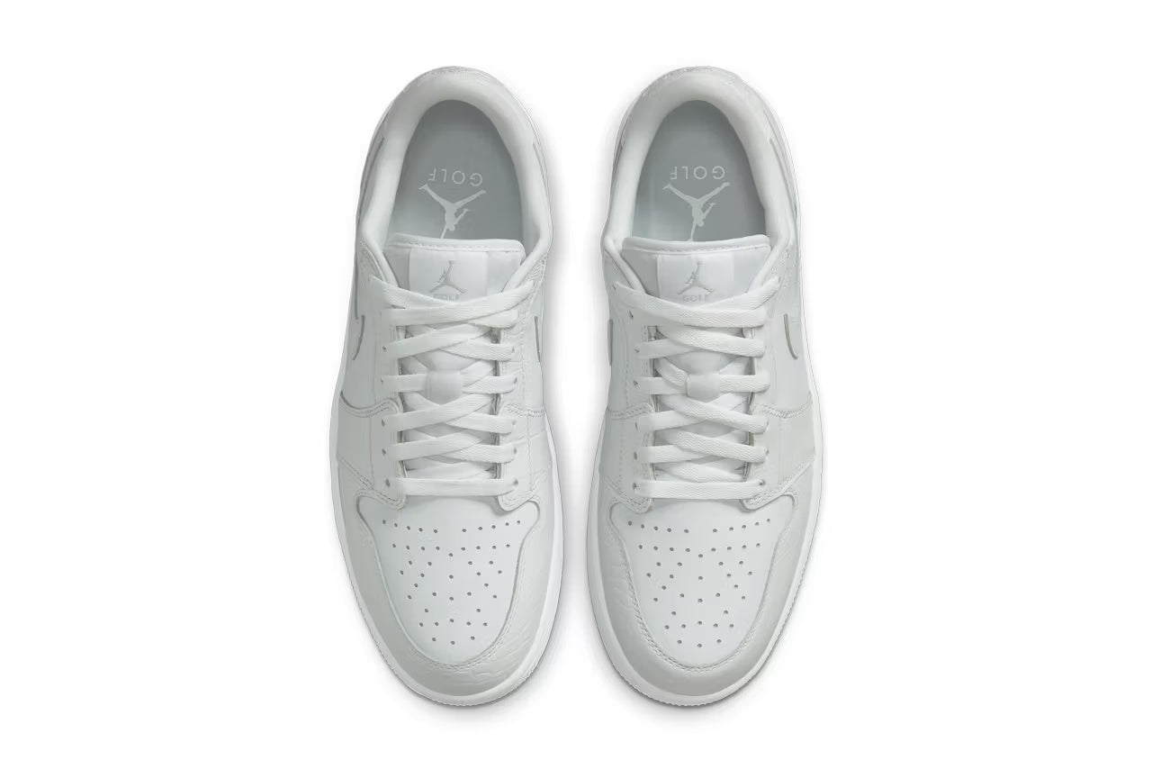 Air Jordan 1 Low Golf “Crocodile Skin” White