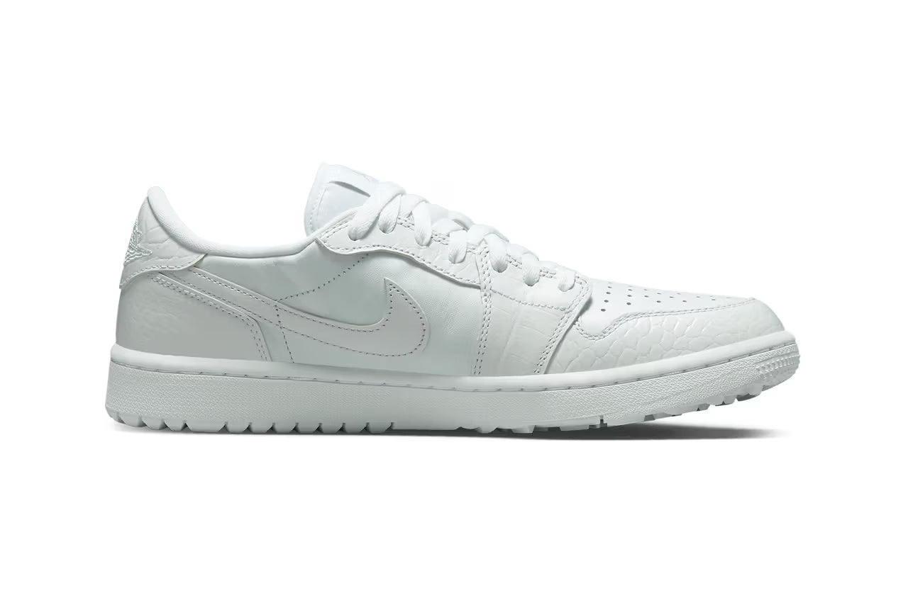 Air Jordan 1 Low Golf “Crocodile Skin” White