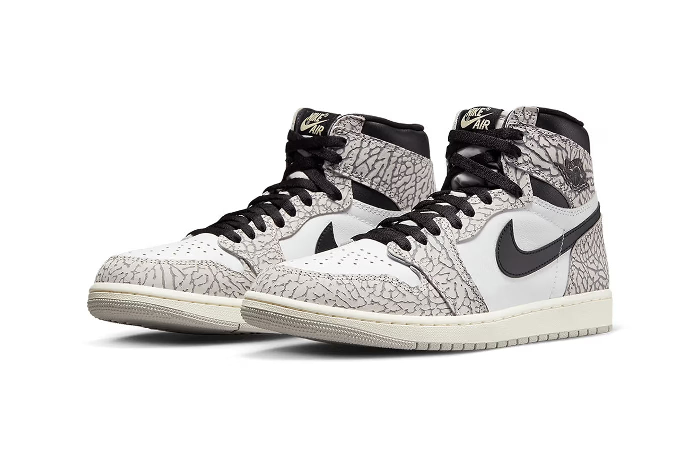 Air Jordan 1 High White Cement
