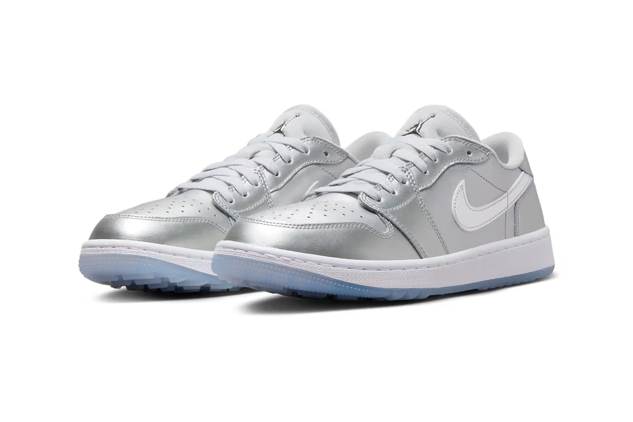 Air Jordan 1 Low Golf Gift Giving Metallic Silver