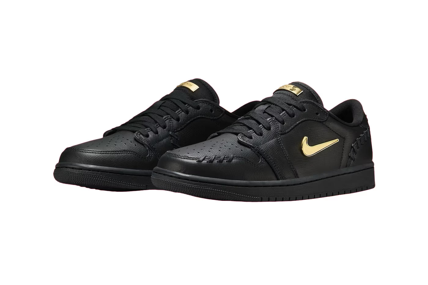 Air Jordan 1 Low Method of Make Black Metallic Gold