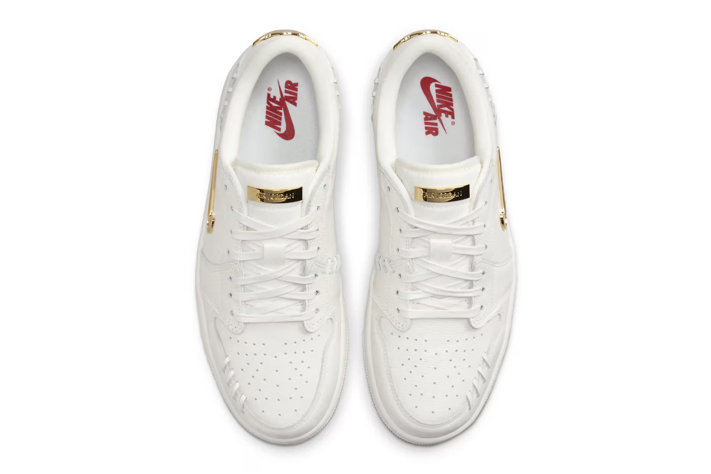 Air Jordan 1 Low Method of Make White Metallic Gold