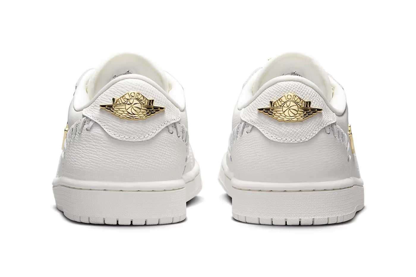 Air Jordan 1 Low Method of Make White Metallic Gold