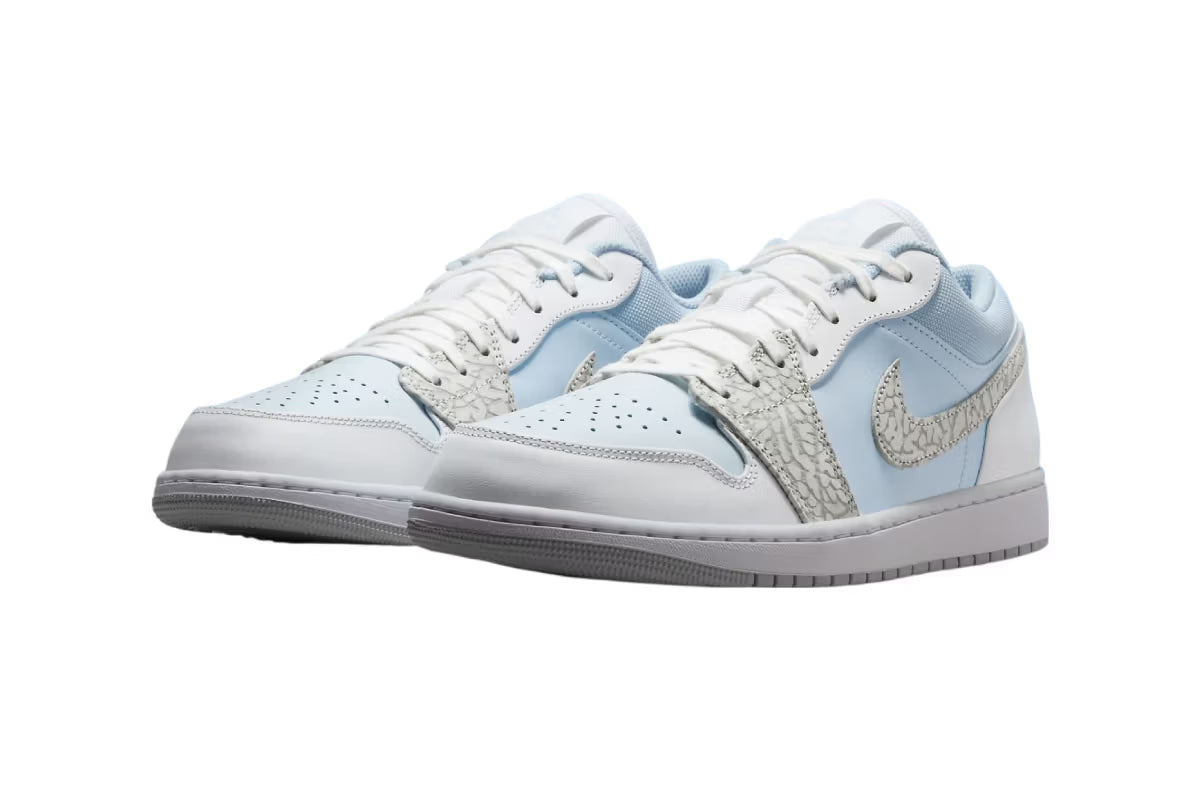 Air Jordan 1 Low Blue Tint Elephant Print
